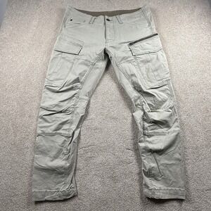 G-Star Raw Rovic Zip 3D Straight Tapered Tan Pants Mens 35x30 Cargo Military